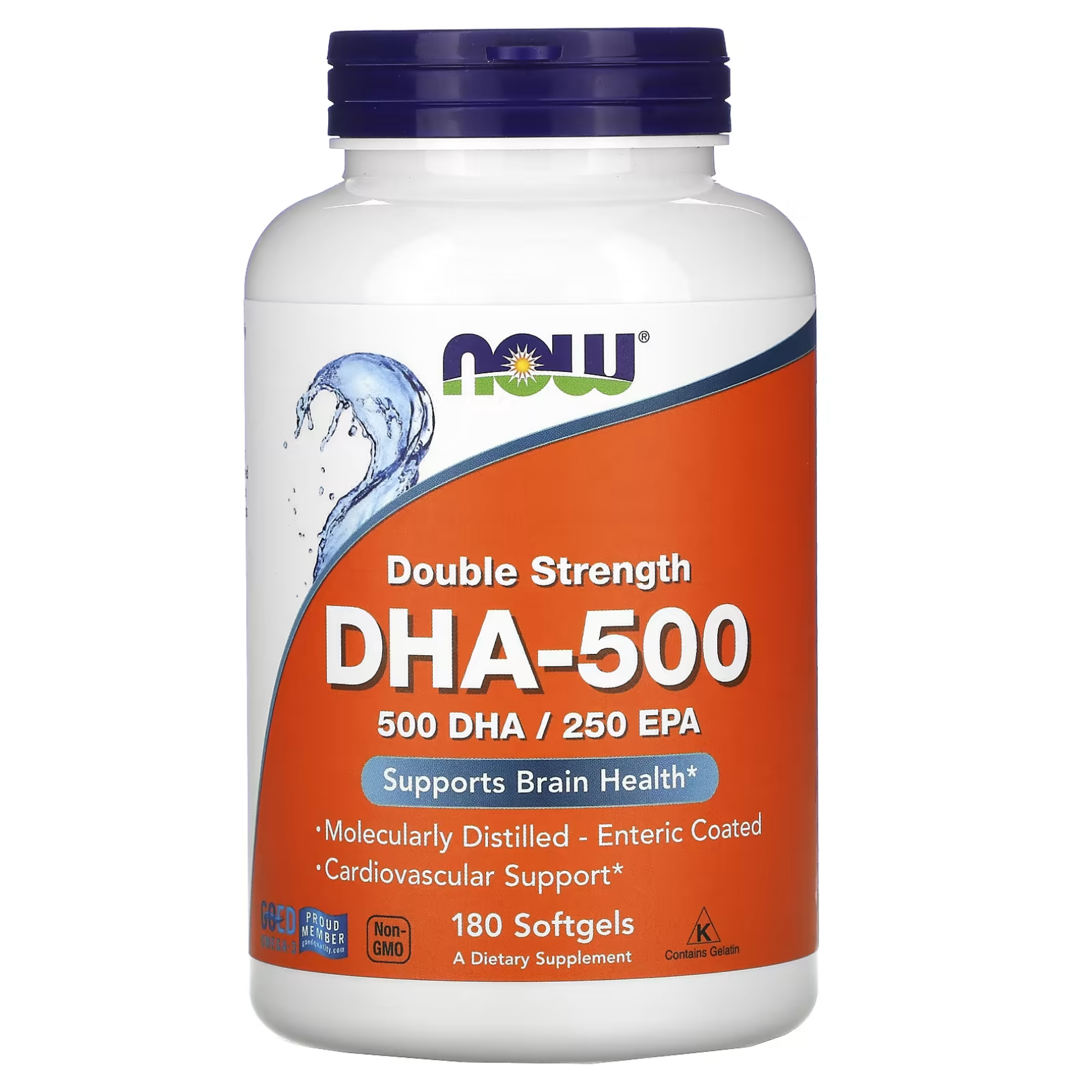 Now DHA 500 Caps 180's